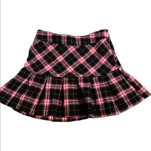 y2k goth plaid mini skirt